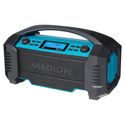 MEDION E66050 MD43320 DAB+ Baustellenradio Integrierter Akku, USB-Ladefunktion