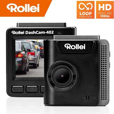 Rollei Dashcam Autocamera 402 mit GPS Dashcam mit Halterung 1080p, Mini USB